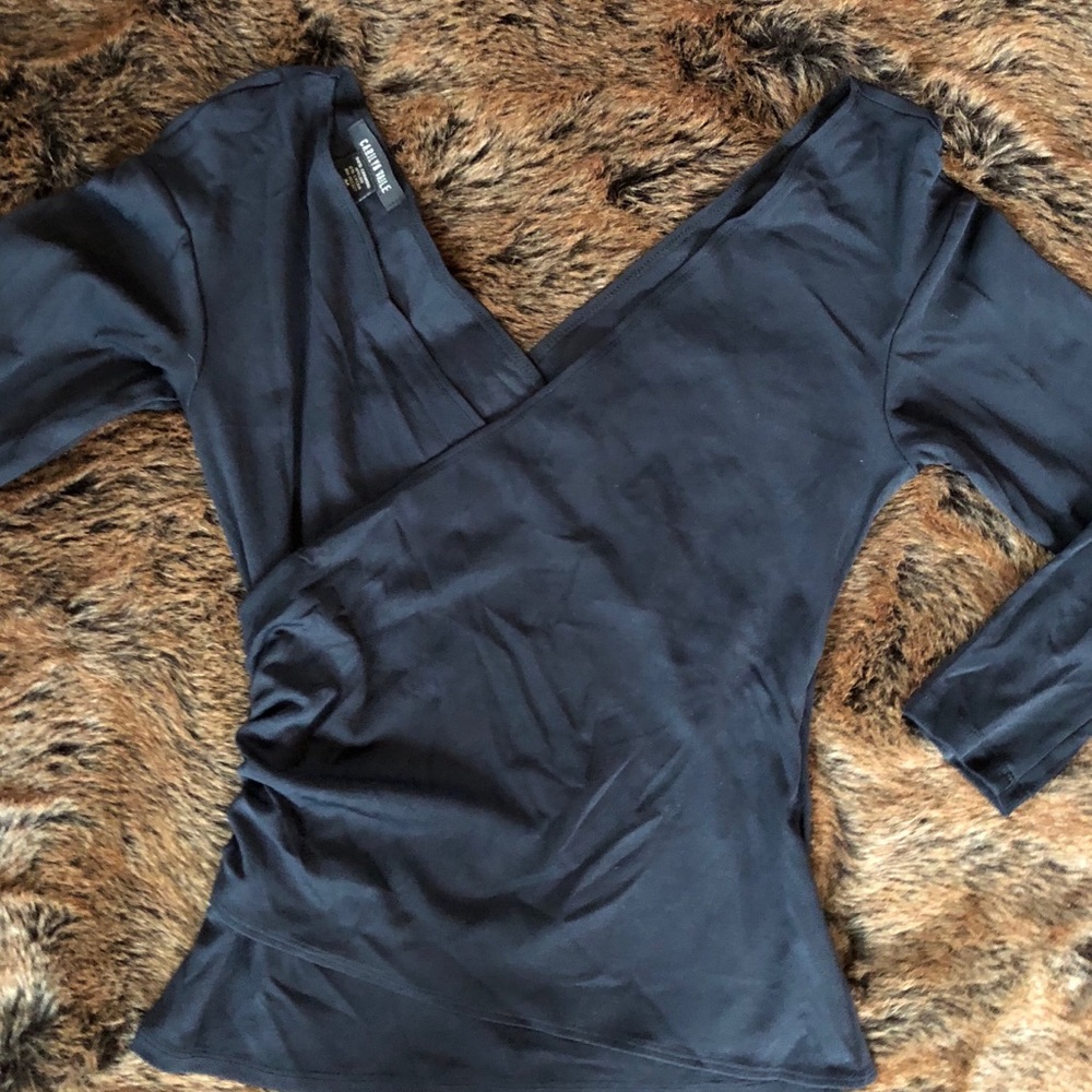 Carilyn Vale black cross shirt